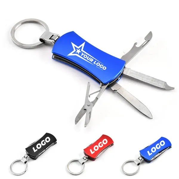 Multi Tool Keychain with Bottle Opener and Knife