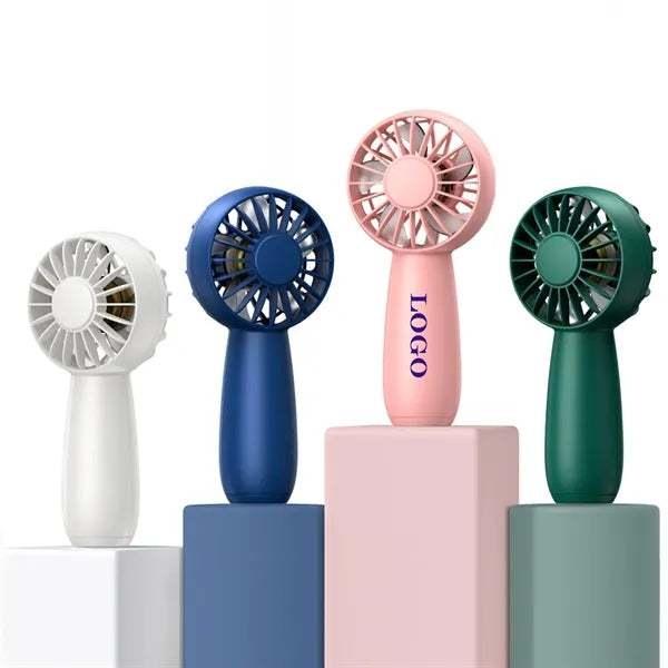 Summer Rechargeable Handheld Mini Fan with 3 Speeds Portable