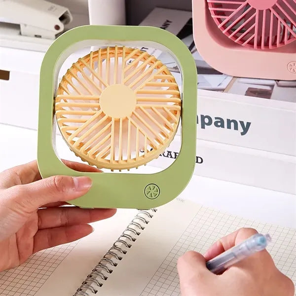 Small Handheld Electric Fan USB  Portable Rechargeable