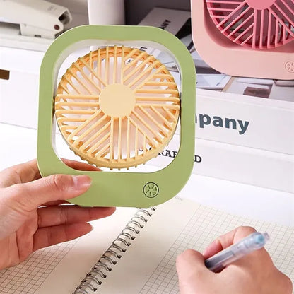 Small Handheld Electric Fan USB  Portable Rechargeable