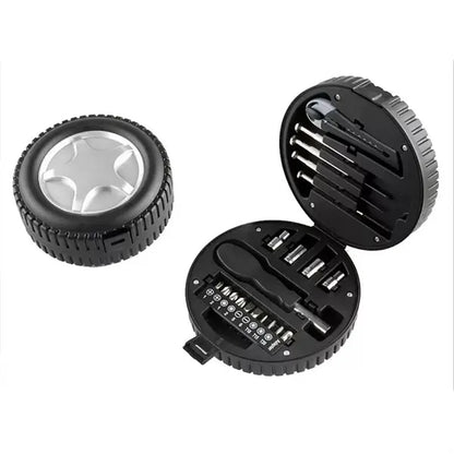 Tire Shaped Multi Tool Kit With Screwdrivers And Pliers