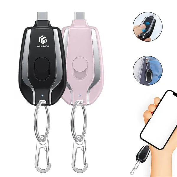 Mini Emergency Portable Mobile Phone Keychain Power Bank