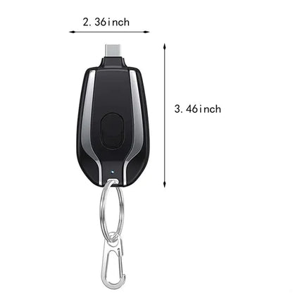 Mini Emergency Portable Mobile Phone Keychain Power Bank