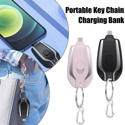 Mini Emergency Portable Mobile Phone Keychain Power Bank