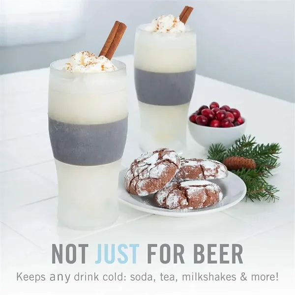 16oz double walled insulated ice pint beer glasses tumbler