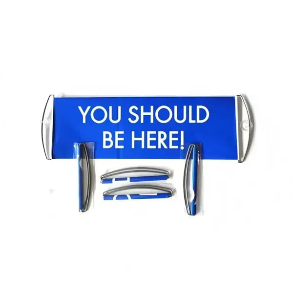 Custom Handheld Banner with Logo Picture Text