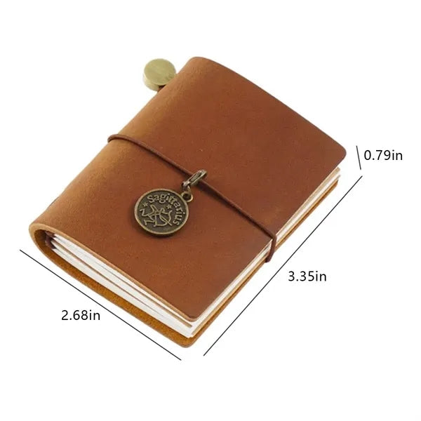 Vintage leather travel daily gifts small journal notebook