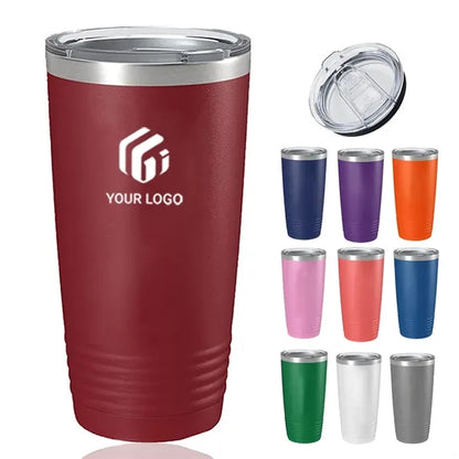 Stainless steel insulated bulk travel mug tumbler with lid