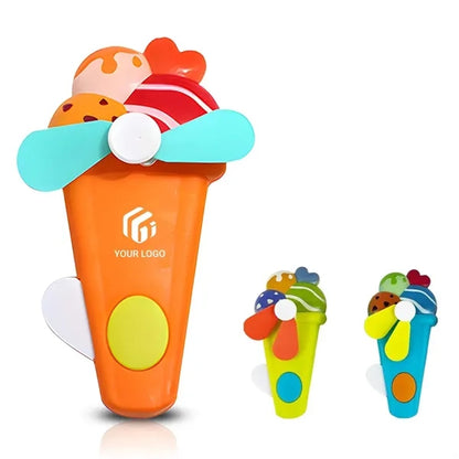 Summer party favors portable handheld hand powered mini fan