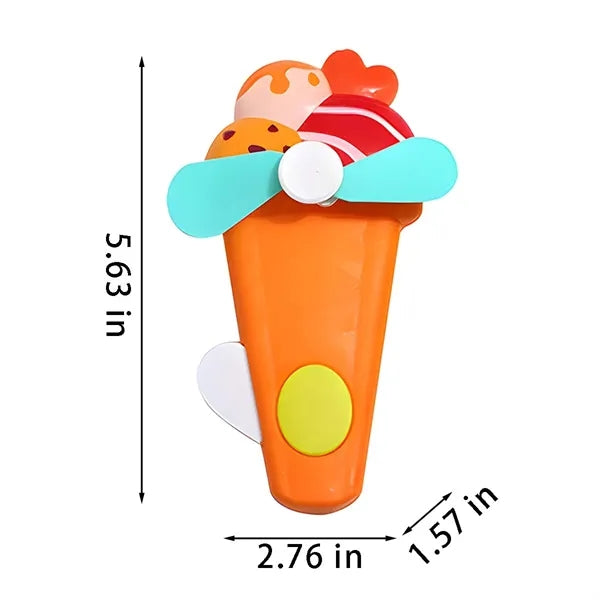 Summer party favors portable handheld hand powered mini fan