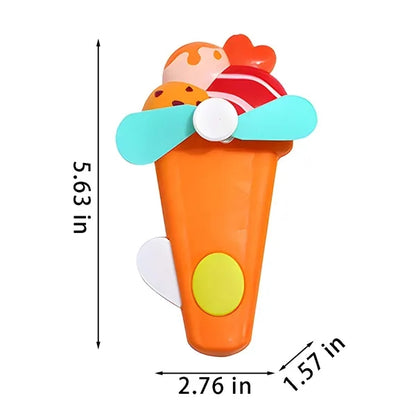 Summer party favors portable handheld hand powered mini fan