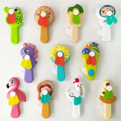 Summer party favors portable handheld hand powered mini fan