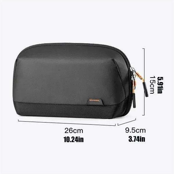 Large capacity travel portable data cable storage bag