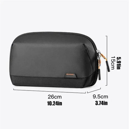 Large capacity travel portable data cable storage bag