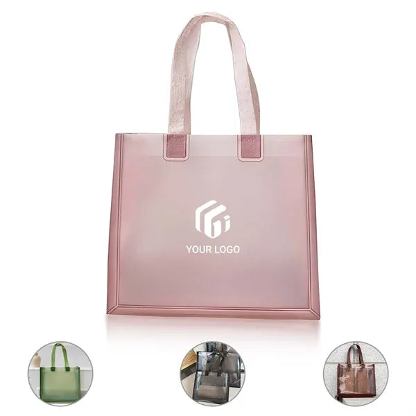 Stadium events reinforced stylish shopping tote clear bag