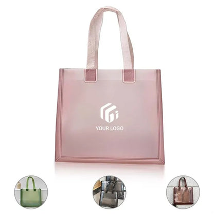 Stadium events reinforced stylish shopping tote clear bag