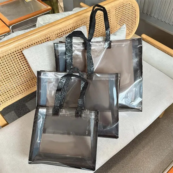 Stadium events reinforced stylish shopping tote clear bag