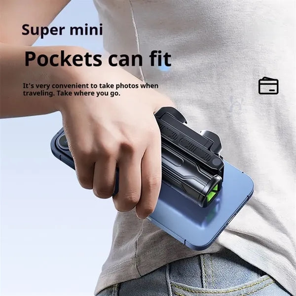 Versatile portable extendable selfie stick phone tripod