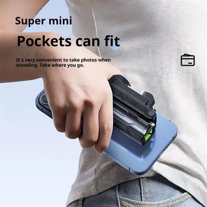 Versatile portable extendable selfie stick phone tripod