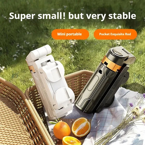 Versatile portable extendable selfie stick phone tripod