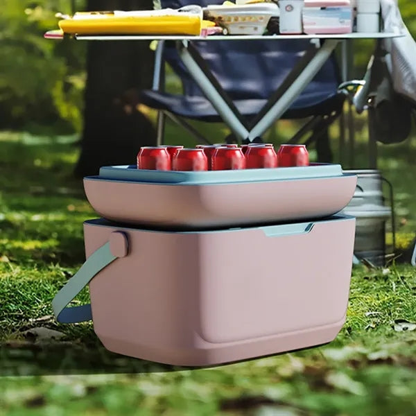 Portable travel camping picnic beach ice chest cooler box