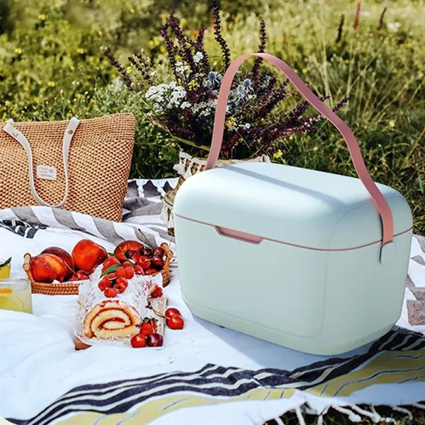 Portable travel camping picnic beach ice chest cooler box
