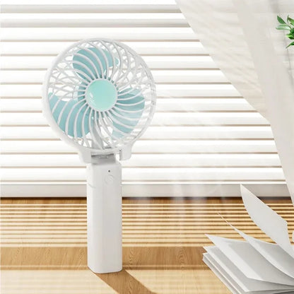 Portable travel cooling desk mini folding handheld fan