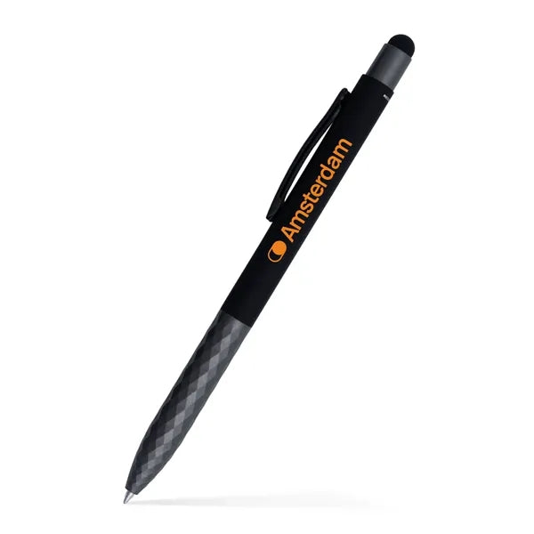 McVie Diamond Grip Gel Stylus Pen (Recycled Aluminum)