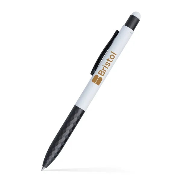 McVie Diamond Grip Gel Stylus Pen (Recycled Aluminum)