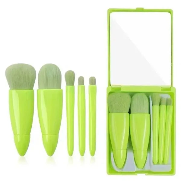 Makeup Brush Set with Mirror