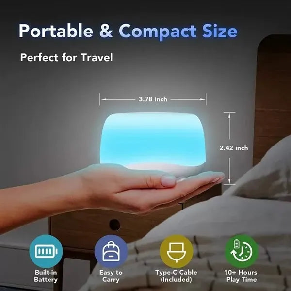 Portable Sound Machine Color Changing 34 Soothing Sounds