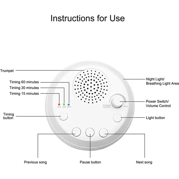 Soother Sleep Sound Machine Night Light