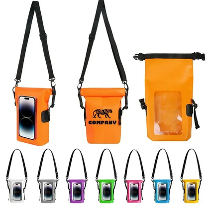 Touch Screen 2L Roll Top Waterproof Phone Pouch