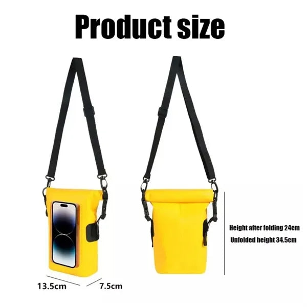 Touch Screen 2L Roll Top Waterproof Phone Pouch