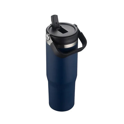 30oz. Double Wall SS / PP Mug with Handle and Flip Straw