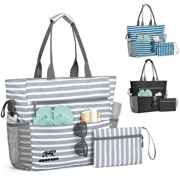Large Capacity Foldable Beach Tote Bag