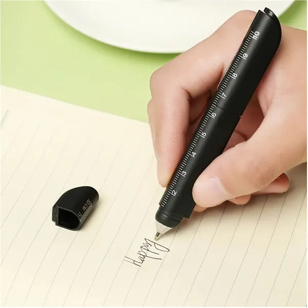 3 In 1 Ballpoint Pen Cutter with Foldable Scissors