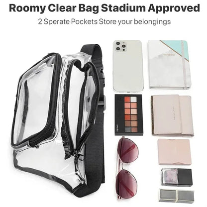 Transparent Fanny Pack with Adjustable Strap