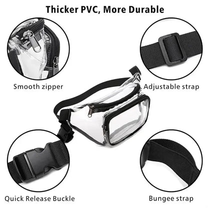 Transparent Fanny Pack with Adjustable Strap