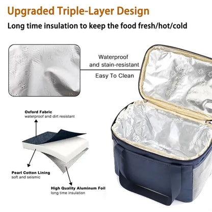 Insulated Lunch Bag Cooler Tote