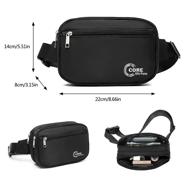 Double Layer Fanny Pack Crossbody Bag