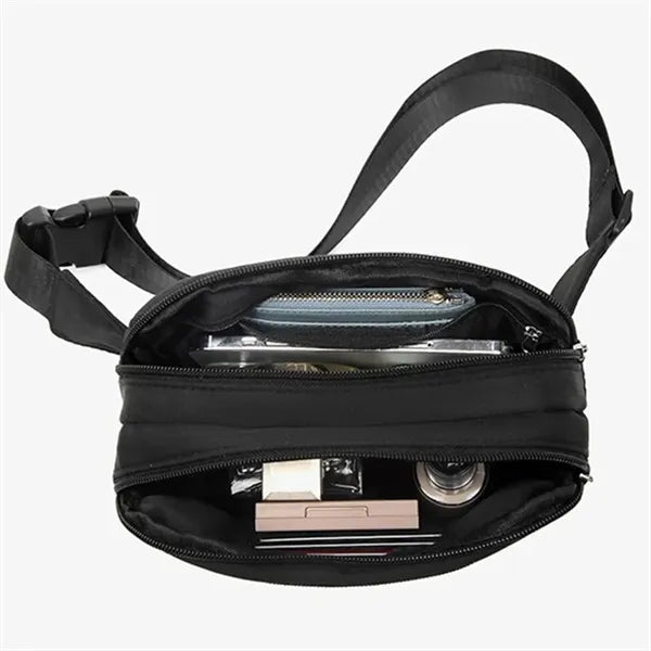 Double Layer Fanny Pack Crossbody Bag
