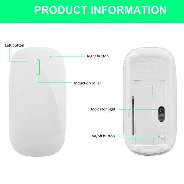 Compatible silent wireless ultra-thin computer mouse
