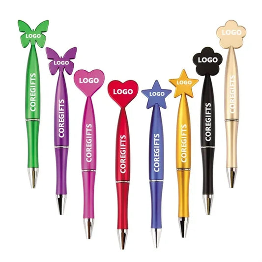 Cute Rotating Ballpoint Pens  With Cartoon Shapes