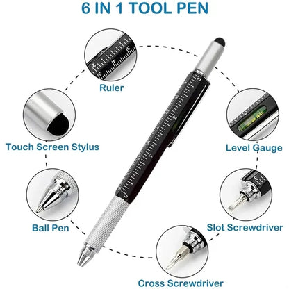 6 in 1 Multitool Tech Tool Ballpoint Pen