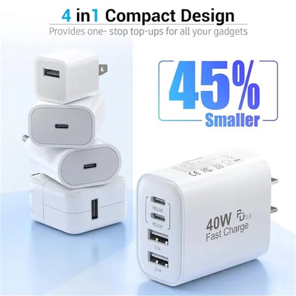 40W USB C Charger Fast Charging Block