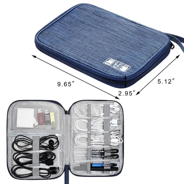 Travel Cable Cord Organizer Case