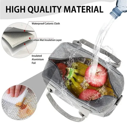 Insulated Lunch Bags with Adjustable Shoulder Strap