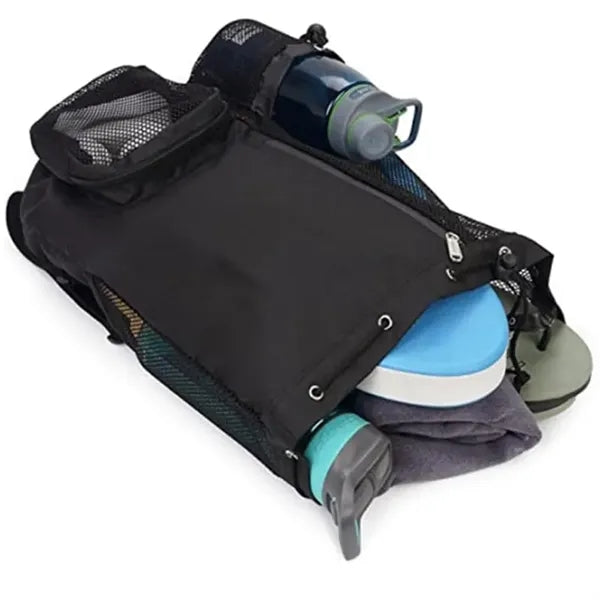 Mesh Backpack Swimming Drawstring Bag