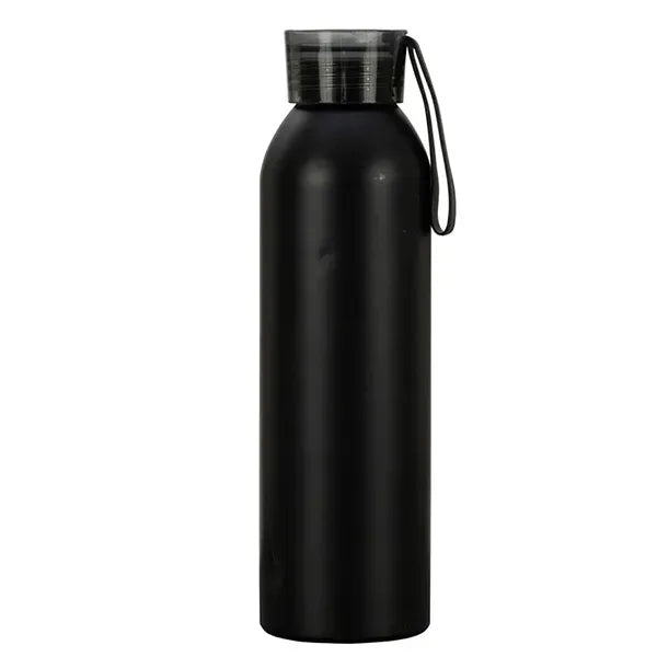 22 OZ Recycled RPET Aluminum Bottle With Carry Strap Lid